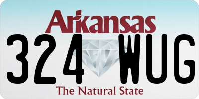 AR license plate 324WUG