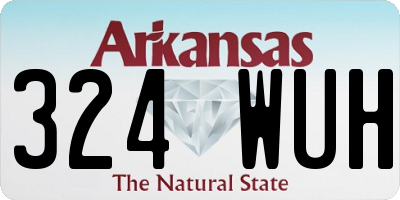 AR license plate 324WUH