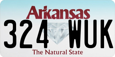 AR license plate 324WUK