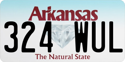 AR license plate 324WUL