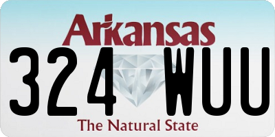 AR license plate 324WUU