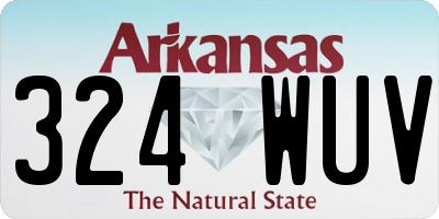 AR license plate 324WUV