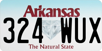 AR license plate 324WUX