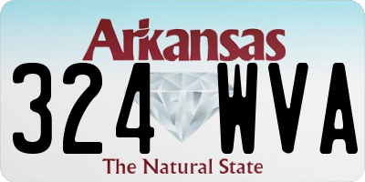 AR license plate 324WVA