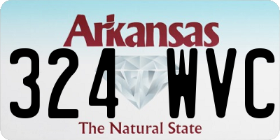 AR license plate 324WVC