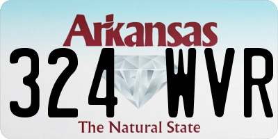 AR license plate 324WVR
