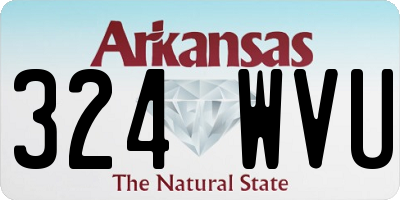 AR license plate 324WVU