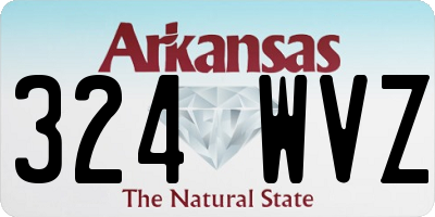 AR license plate 324WVZ