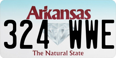 AR license plate 324WWE