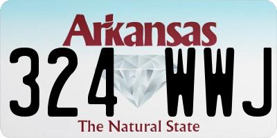 AR license plate 324WWJ