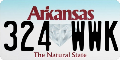 AR license plate 324WWK