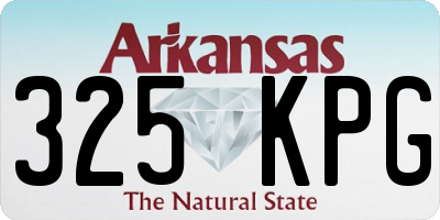 AR license plate 325KPG