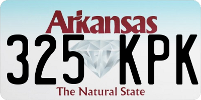 AR license plate 325KPK