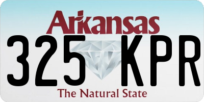 AR license plate 325KPR