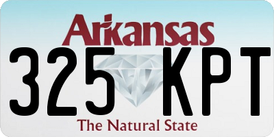 AR license plate 325KPT