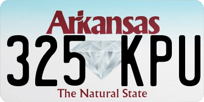 AR license plate 325KPU