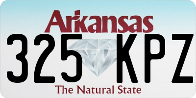 AR license plate 325KPZ