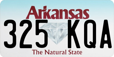 AR license plate 325KQA