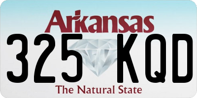 AR license plate 325KQD