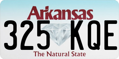 AR license plate 325KQE