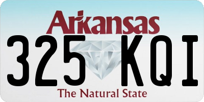 AR license plate 325KQI