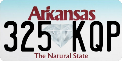AR license plate 325KQP