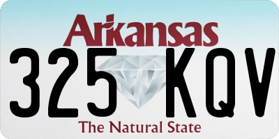 AR license plate 325KQV