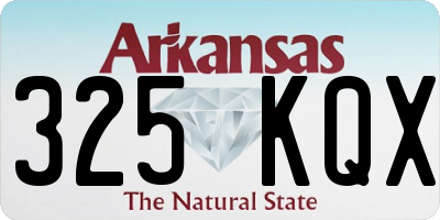 AR license plate 325KQX