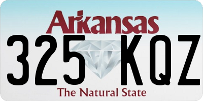 AR license plate 325KQZ