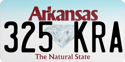 AR license plate 325KRA