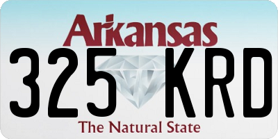 AR license plate 325KRD
