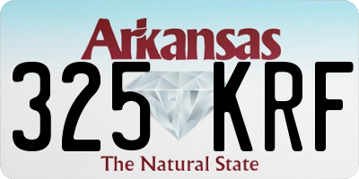 AR license plate 325KRF