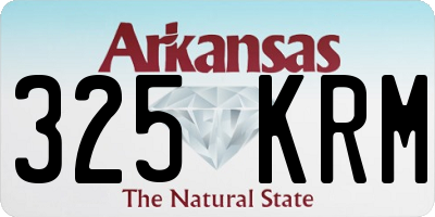 AR license plate 325KRM