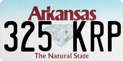 AR license plate 325KRP