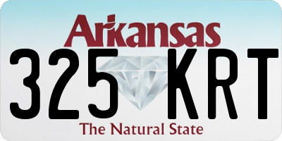 AR license plate 325KRT