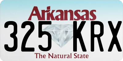 AR license plate 325KRX