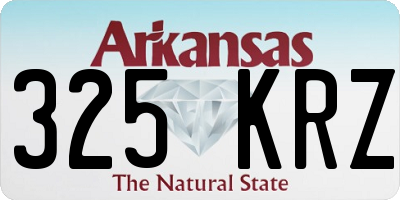 AR license plate 325KRZ
