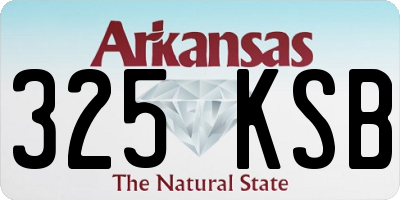 AR license plate 325KSB