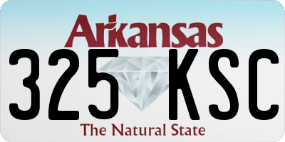 AR license plate 325KSC