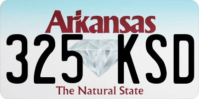 AR license plate 325KSD