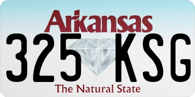 AR license plate 325KSG