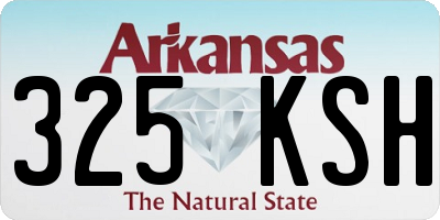 AR license plate 325KSH