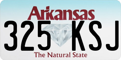 AR license plate 325KSJ