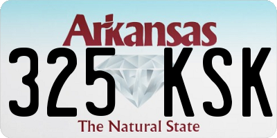 AR license plate 325KSK