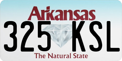 AR license plate 325KSL