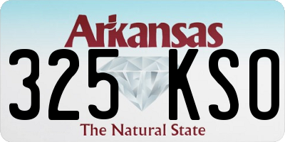 AR license plate 325KSO