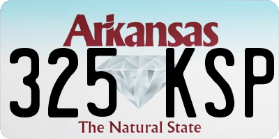 AR license plate 325KSP
