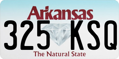AR license plate 325KSQ