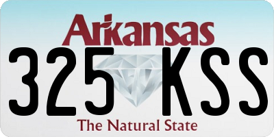 AR license plate 325KSS