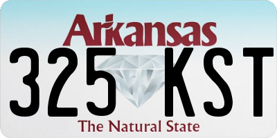 AR license plate 325KST